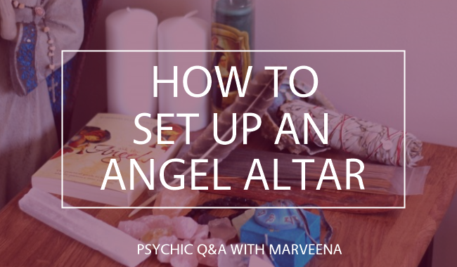 angel altar, connecting to your angels